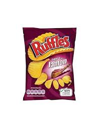 Patatas Ruffles jamon